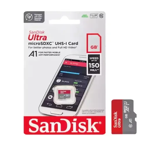 کارت حافظه میکرو اس دی سن دیسک مدل Ultra UHS-I U1 A1 C10 ظرفیت 128 گیگابایت